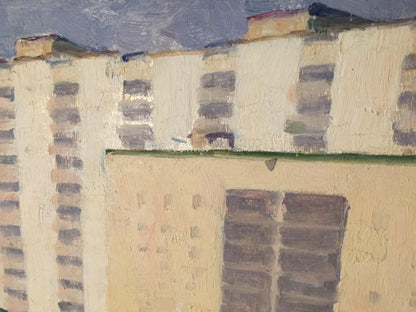 Oil painting City river Khrustalenko Nikolay Aleksandrovich