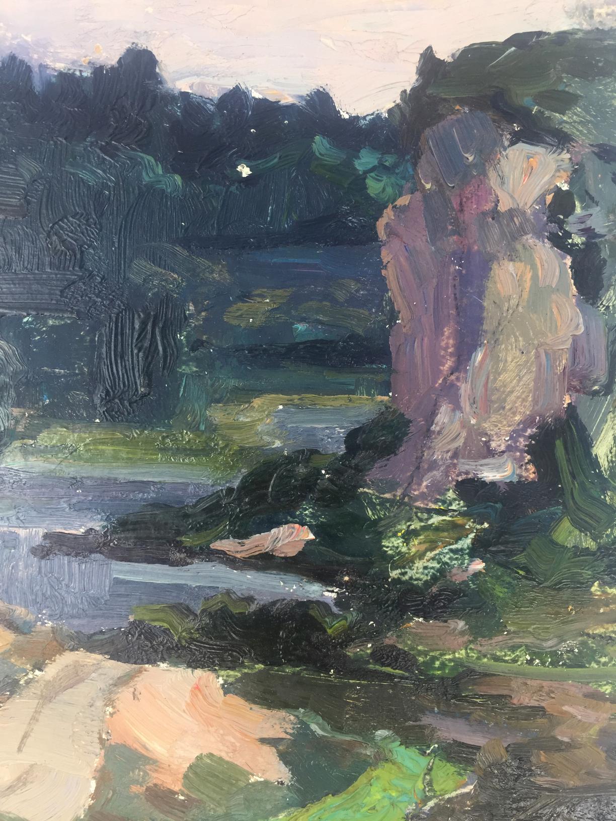 Oil painting Natural plains original picture painter