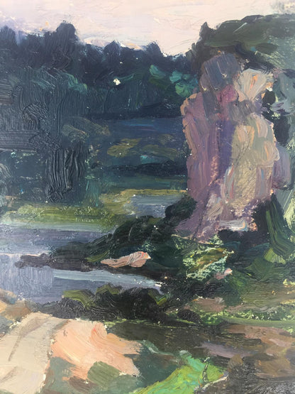 Oil painting Natural plains original picture painter