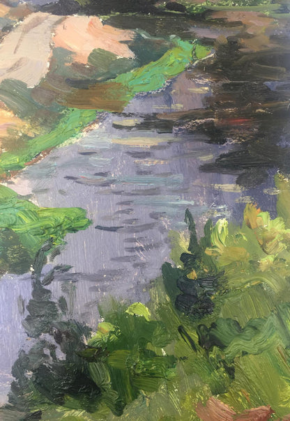 Oil painting Natural plains original picture painter