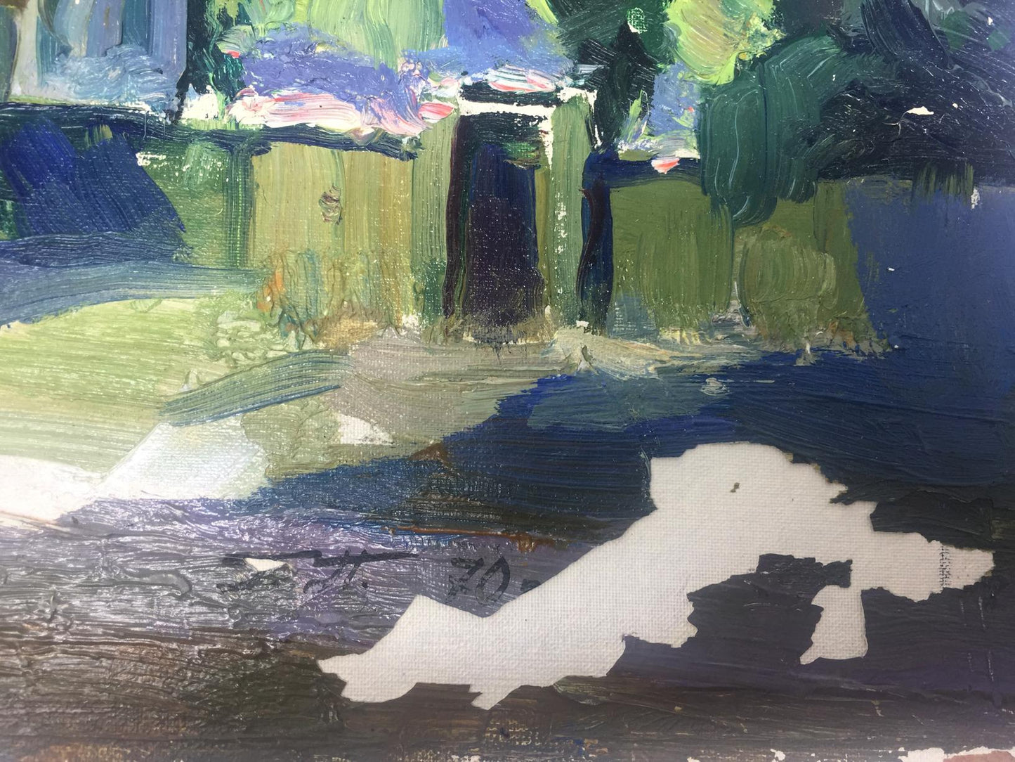 Oil painting House museum Georgy Petrovich Petrov