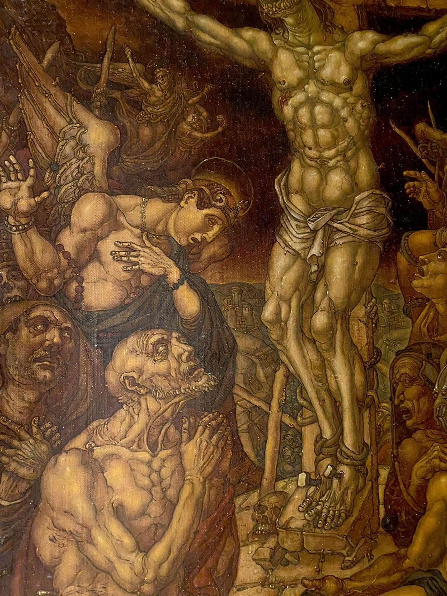Oil painting Calvary 20th century Litvinov Oleg Arkad'yevich
