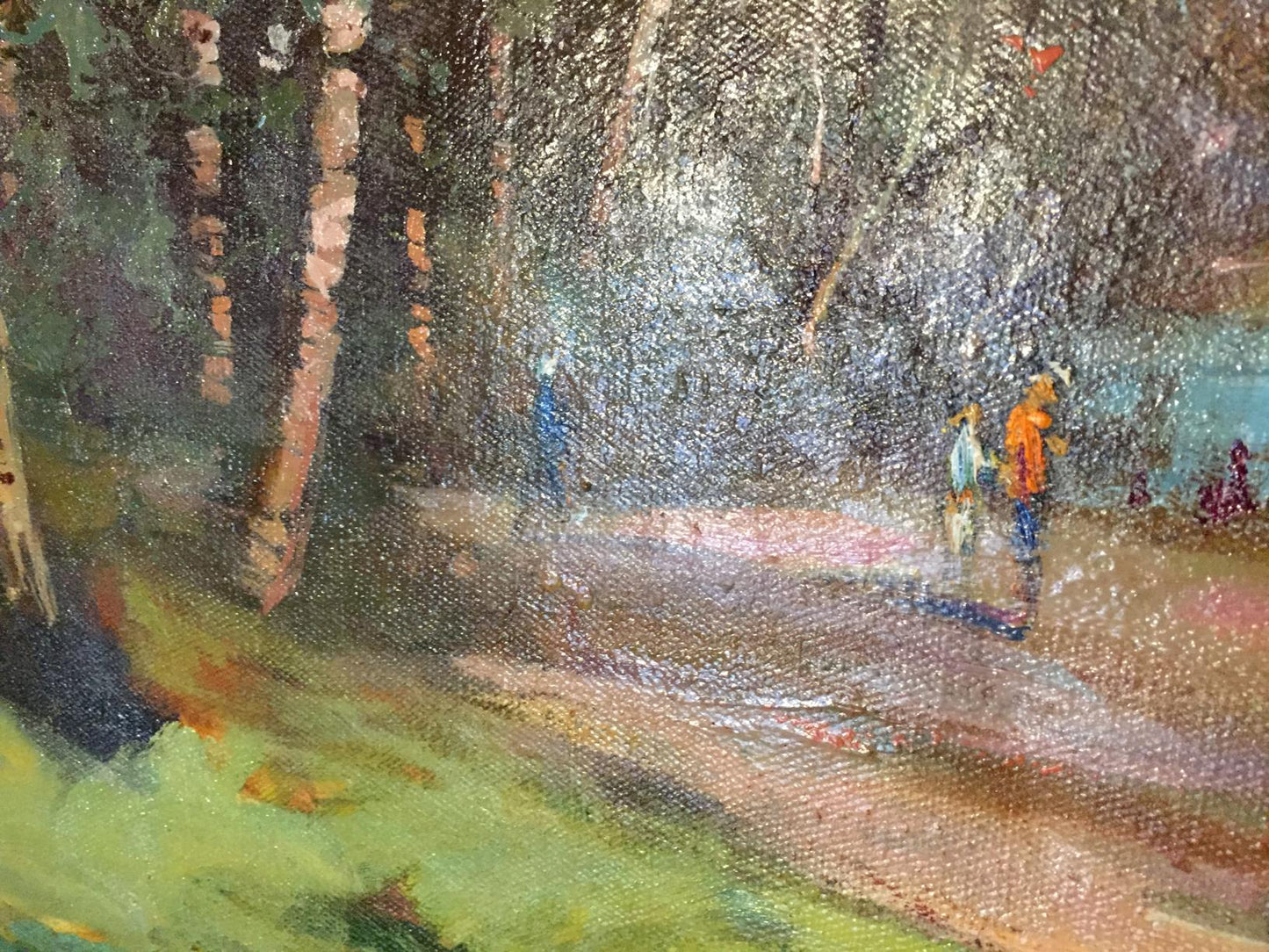 Oil painting Alley in the park Maltsev Nikolay Aleksandrovich