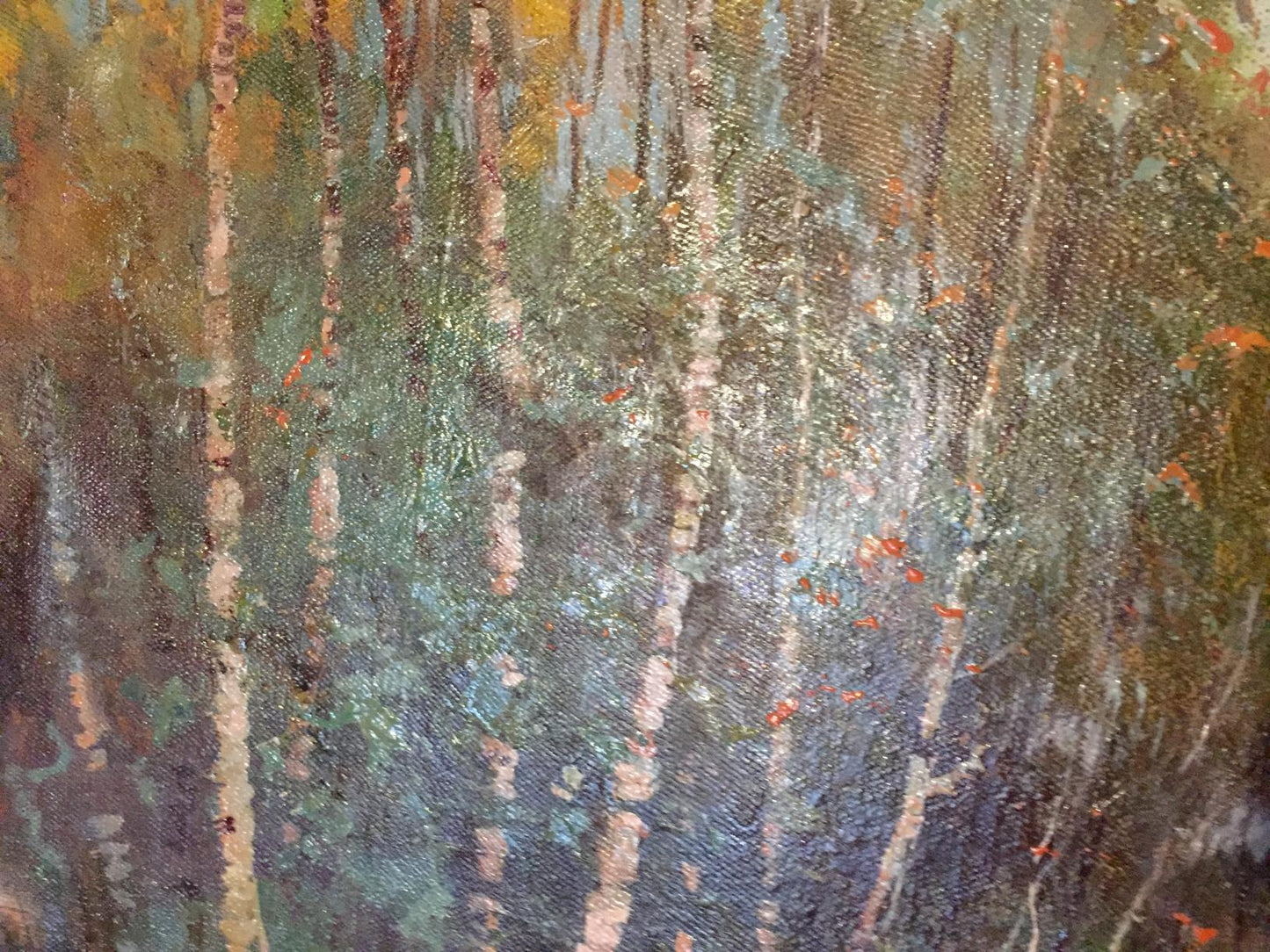 Oil painting Alley in the park Maltsev Nikolay Aleksandrovich