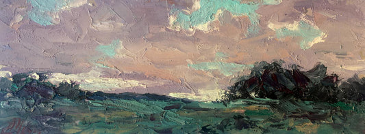 Oil painting Evening Alexander Cherednichenko