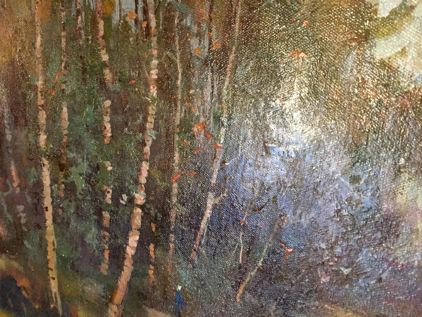 Oil painting Alley in the park Maltsev Nikolay Aleksandrovich