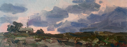 Oil painting It's getting dark Alexander Cherednichenko