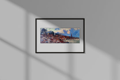 Oil painting lighthouse 