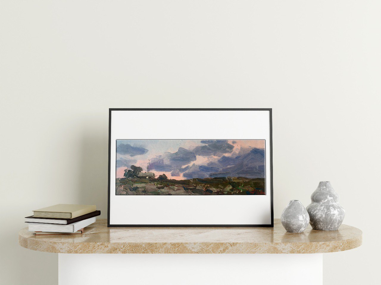 Oil painting getting dark 