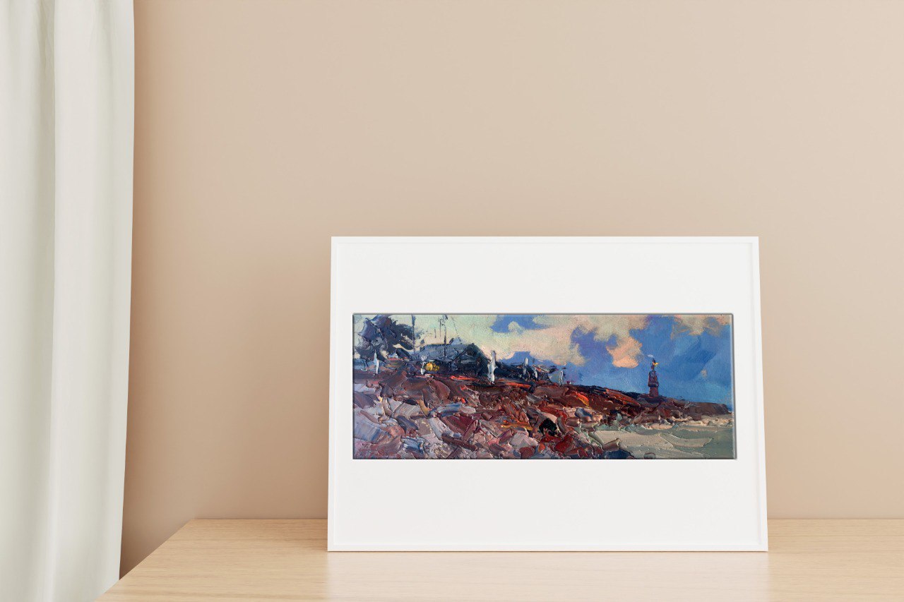 Oil painting Sea lighthouse Alexander Nikolaevich Cherednichenko