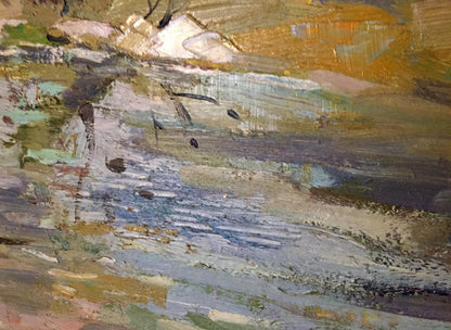 Oil painting Early spring Egorov Boris Kuzmich