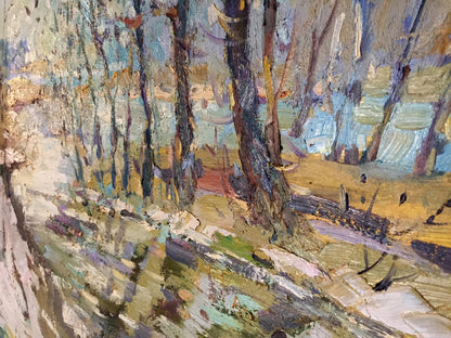 Oil painting Early spring Egorov Boris Kuzmich