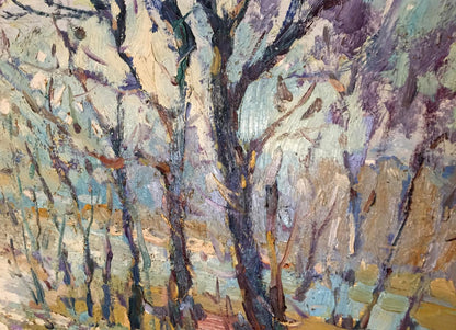 Oil painting Early spring Egorov Boris Kuzmich