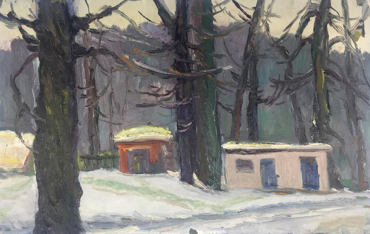 Oil painting Winter forest Bespalov (Bezpalov) Ivan Nikolaevich