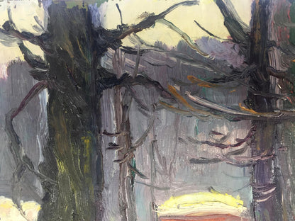 Oil painting Winter forest Bespalov (Bezpalov) Ivan Nikolaevich