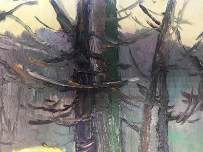 Oil painting Winter forest Bespalov (Bezpalov) Ivan Nikolaevich