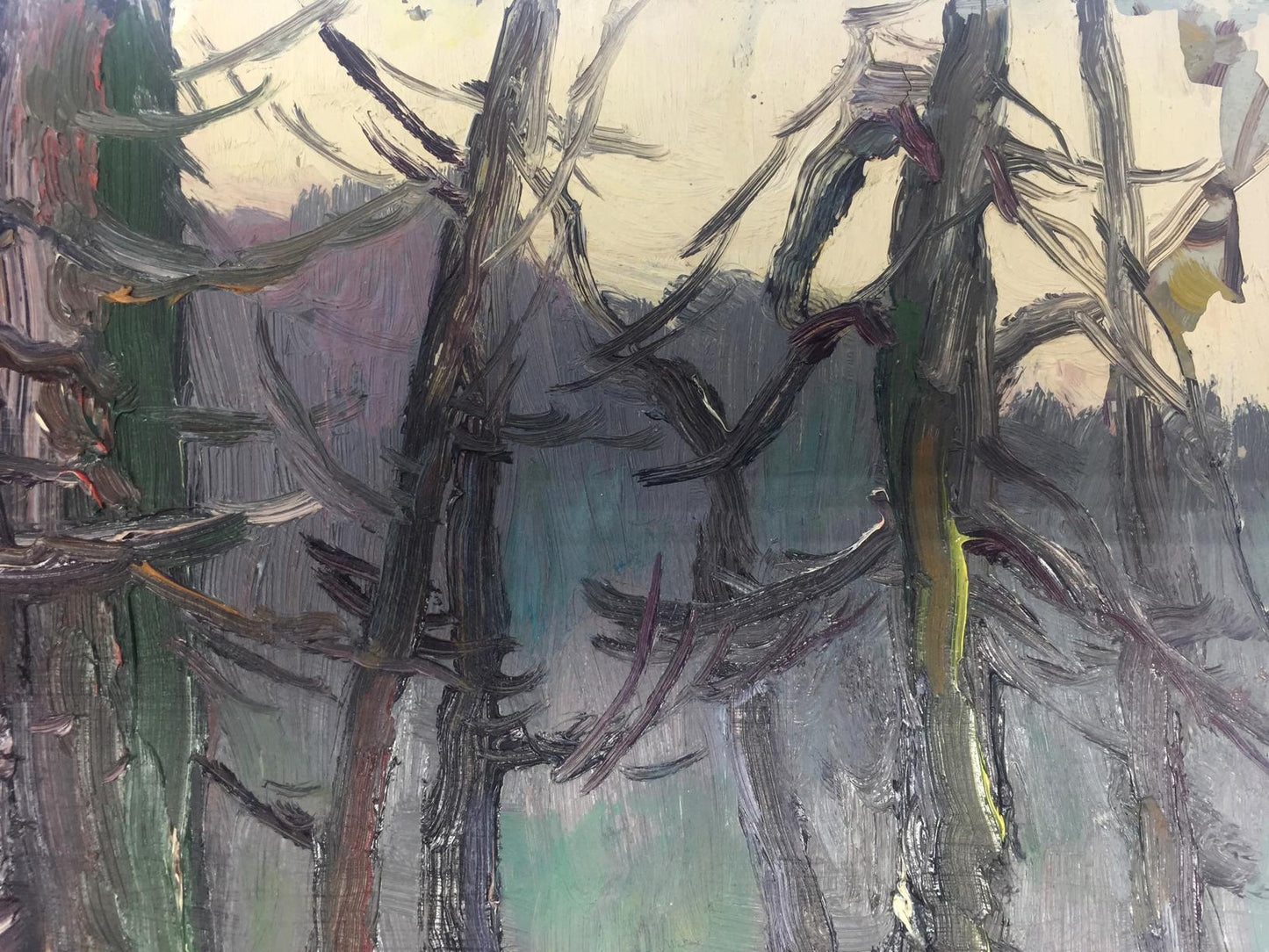 Oil painting Winter forest Bespalov (Bezpalov) Ivan Nikolaevich