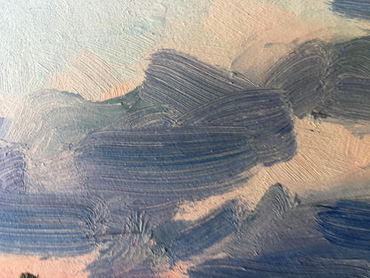 Oil painting Evening  Nature Landscape 