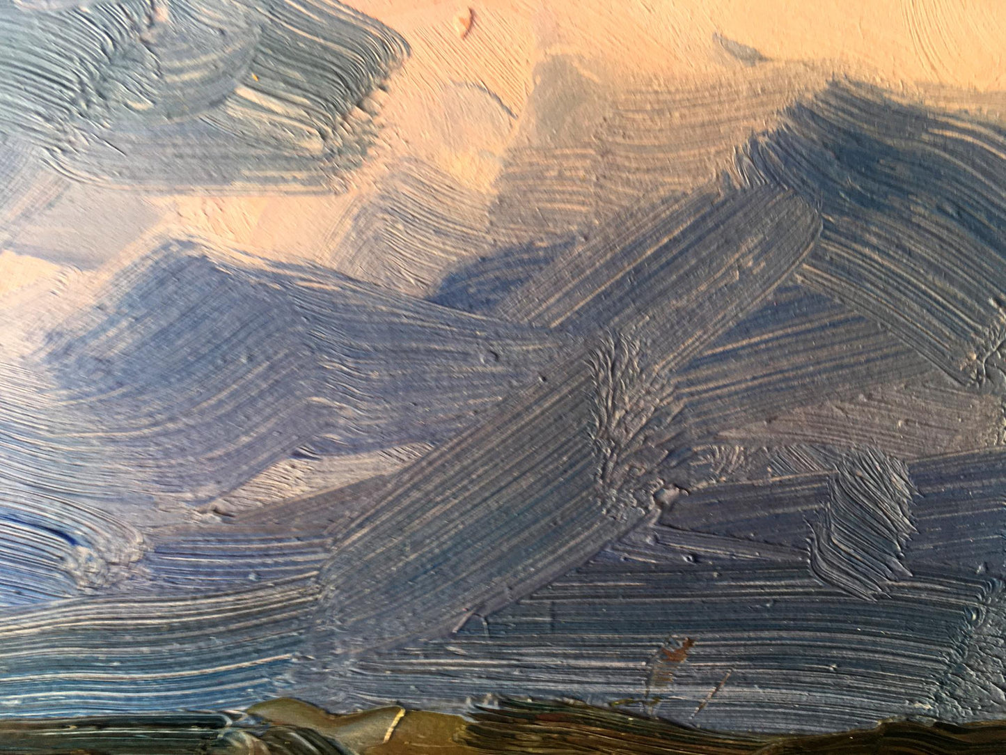 Oil painting Evening  Landscape