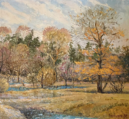 Oil painting Spring forest Zaretskaya-Grigoriev Maya