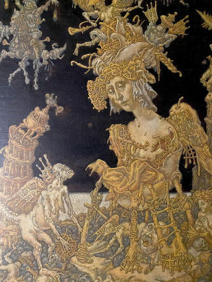 Oil painting 20th century apocalypse. Maria Litvinov Oleg Arkad'yevich