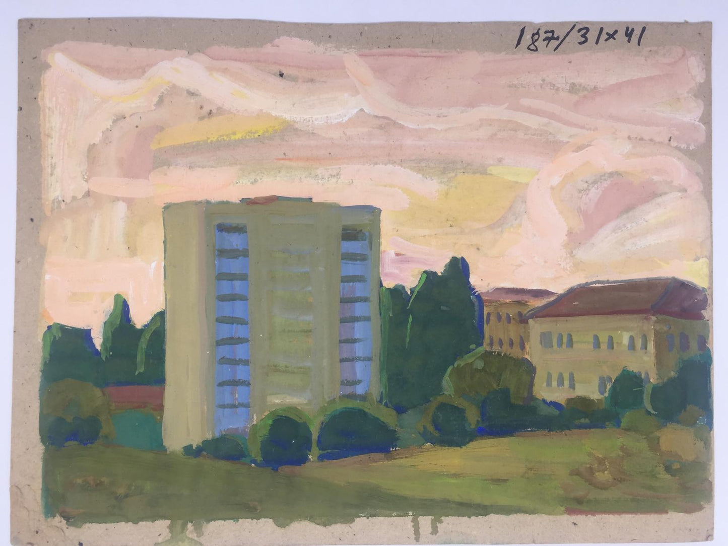 Oil painting Birch Grove original picture painter