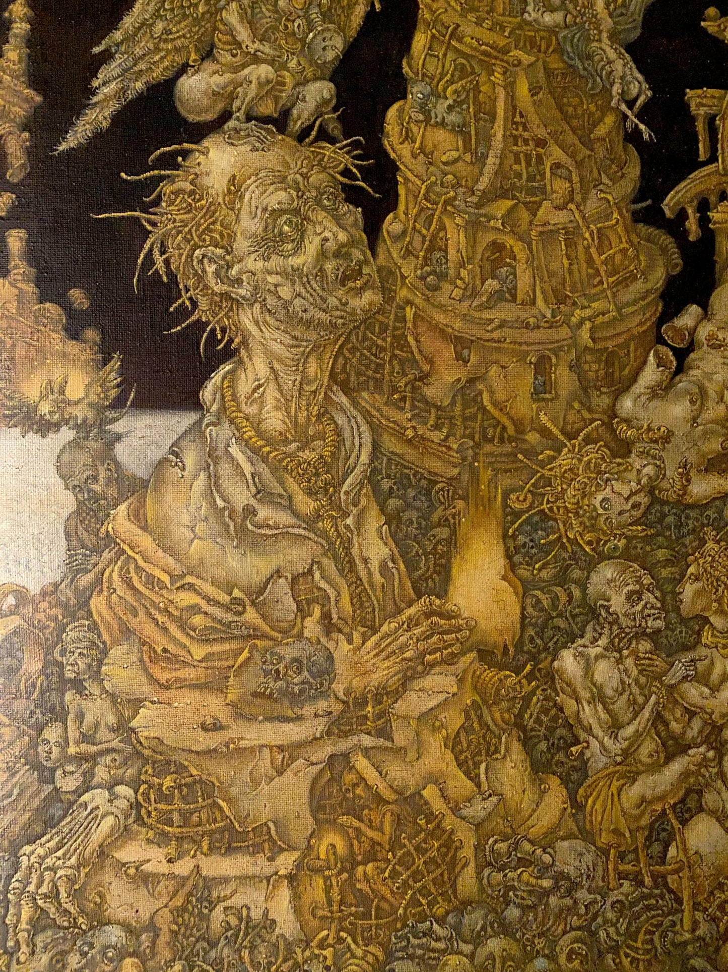 Oil painting 20th century apocalypse. Saint John Litvinov Oleg Arkad'yevich