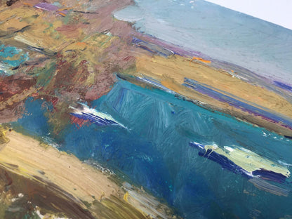 Oil painting River Viktor Grigor'yevich Sevast'yanov