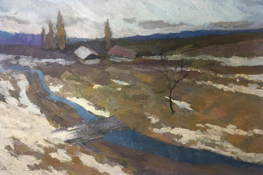 Oil painting Music of autumn