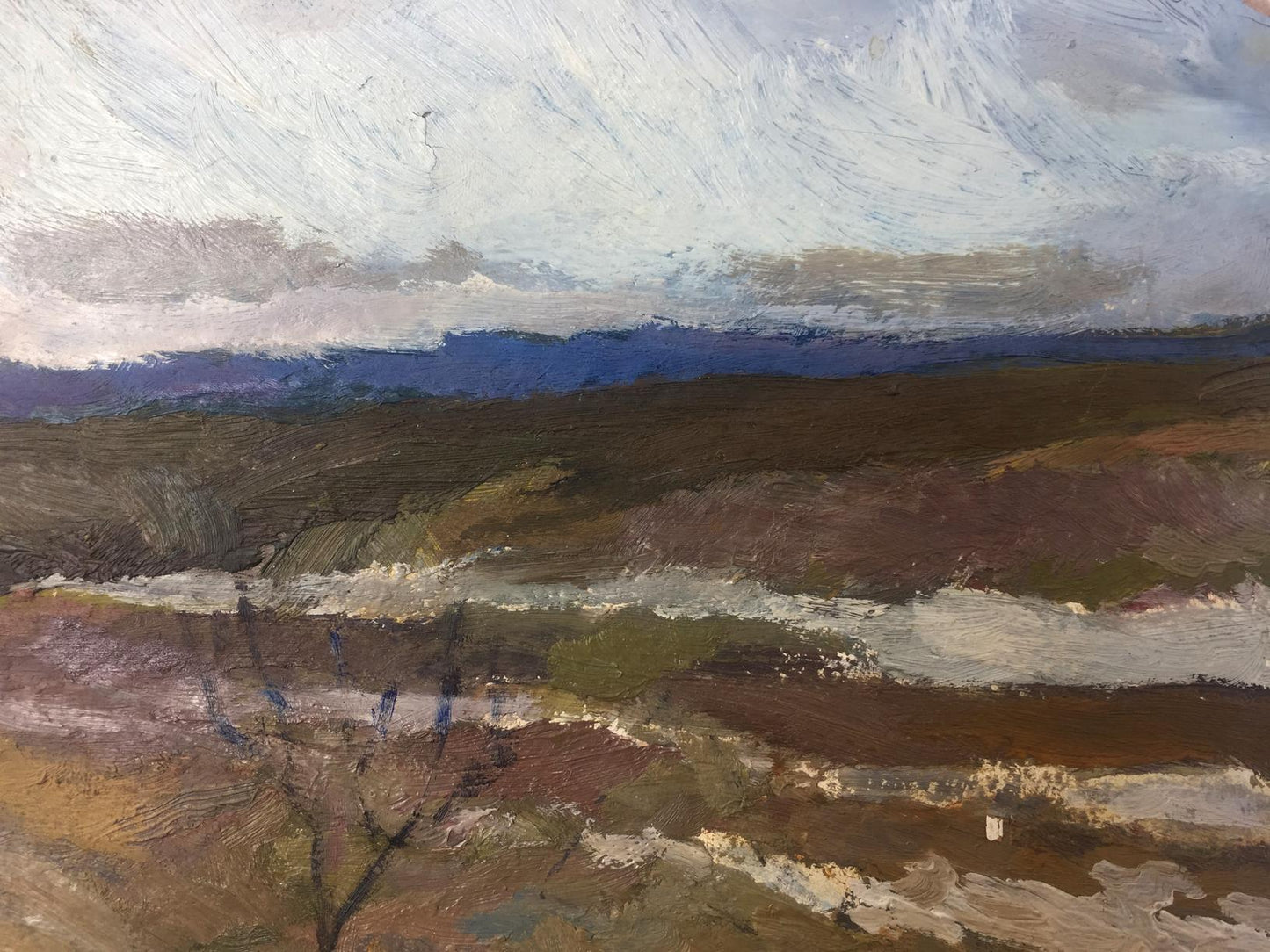 Oil painting Music of autumn