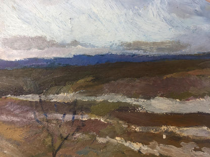 Oil painting Music of autumn