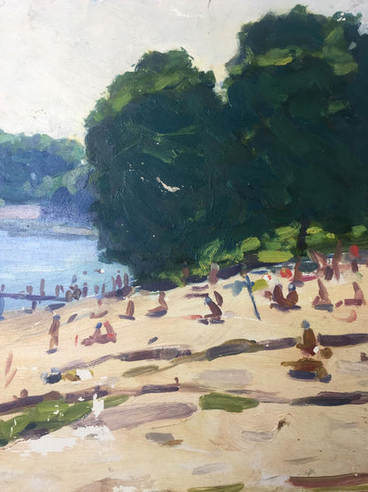 Oil painting Rest zone original picture painter