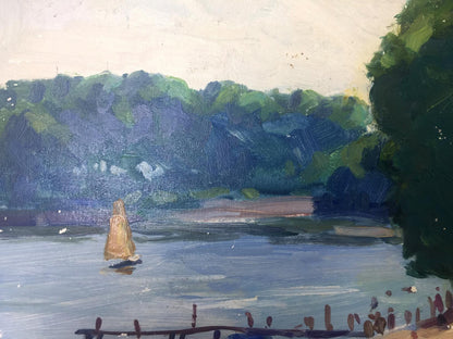 Oil painting Rest zone original picture painter