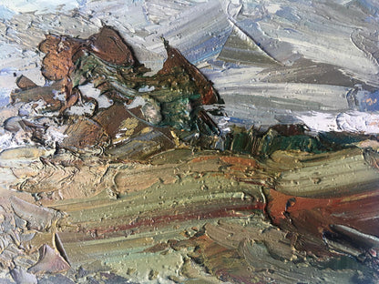 Oil painting Village Nature Landscape 