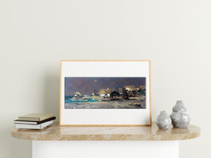 Oil painting Storm Nature Landscape 