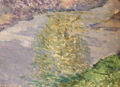 Oil painting Flooding Sevastyanov Viktor Grigorievich