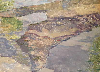 Oil painting Flooding Sevastyanov Viktor Grigorievich