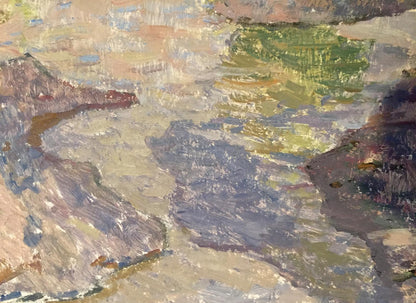 Oil painting Flooding Sevastyanov Viktor Grigorievich