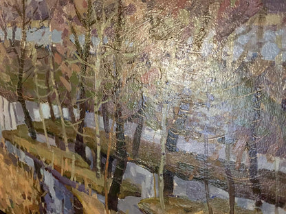 Oil painting Beautiful forest Grigory Savelievich Ruban