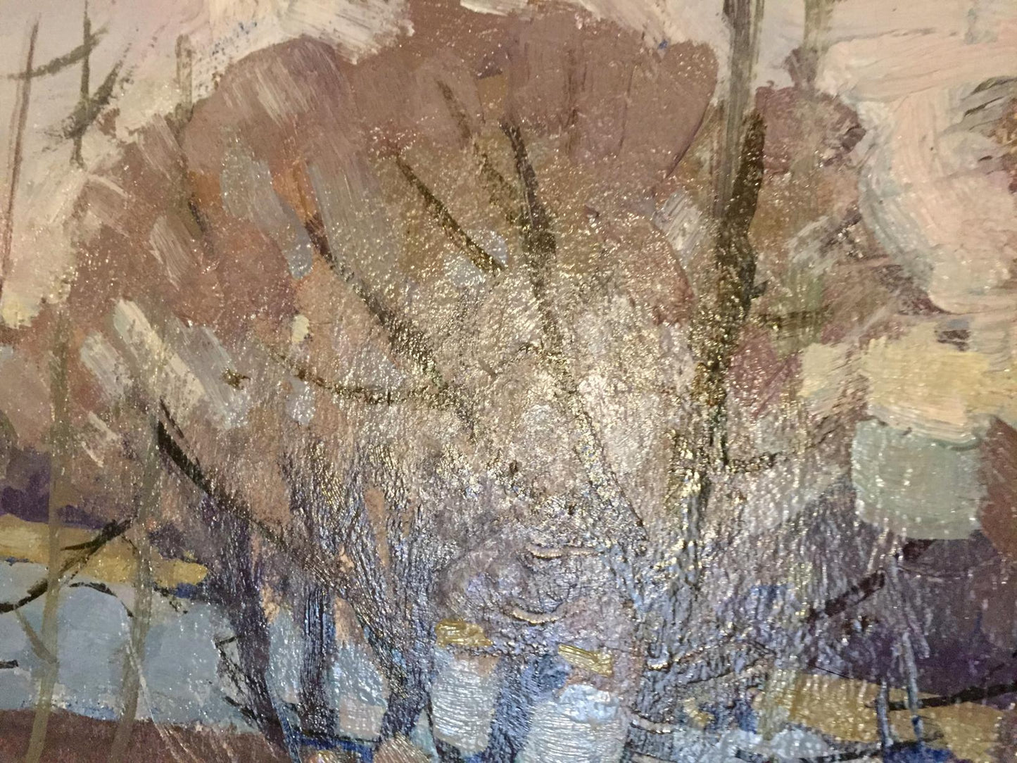 Oil painting Beautiful forest Grigory Savelievich Ruban