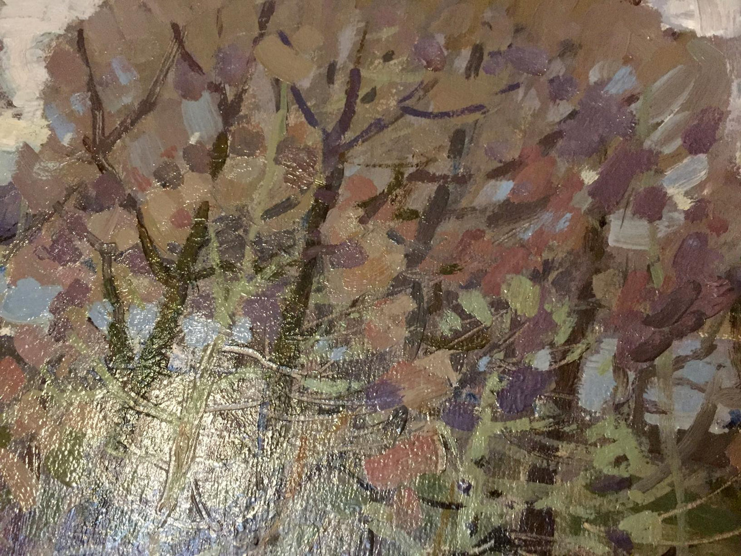 Oil painting Beautiful forest Grigory Savelievich Ruban