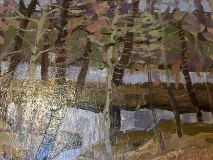 Oil painting Beautiful forest Grigory Savelievich Ruban