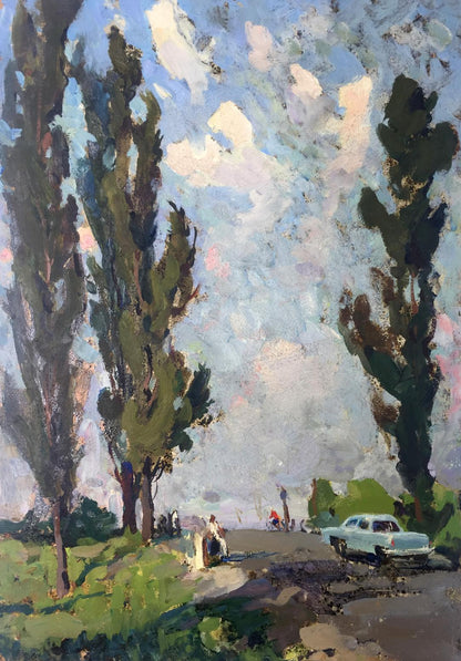 Oil painting Trunk original picture painter