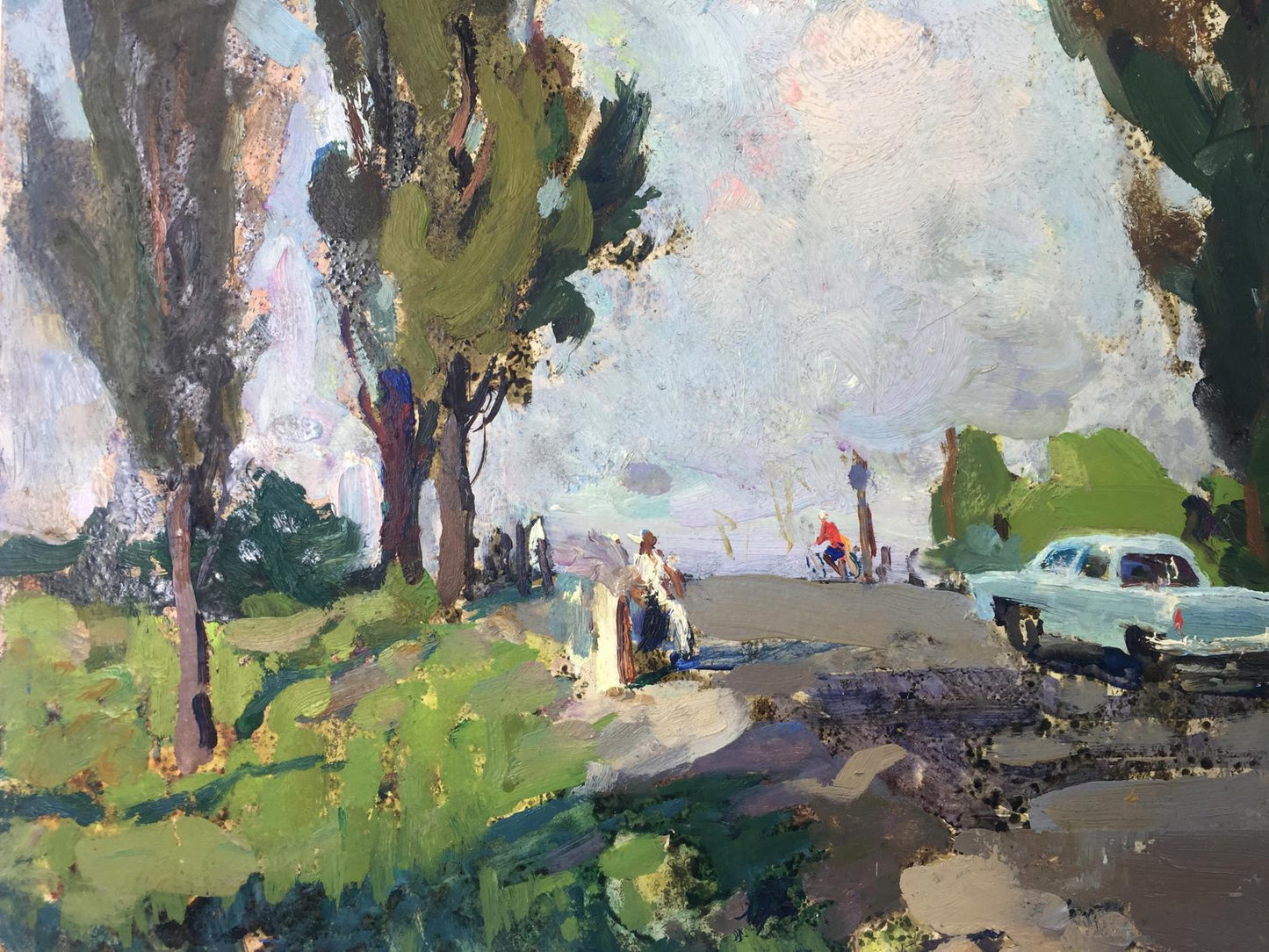 Oil painting Trunk original picture painter