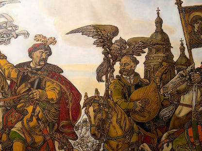 Oil painting Bogdan's triumph Litvinov Oleg Arkad'yevich