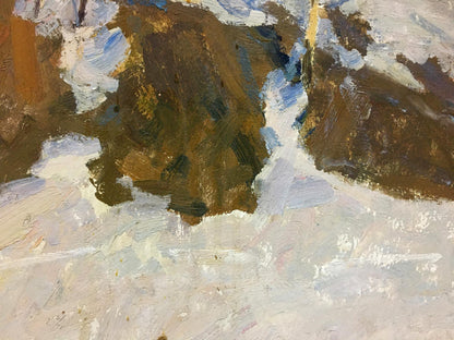 Oil painting Sunny winter Petrashevsky Stanislav Vasilievich