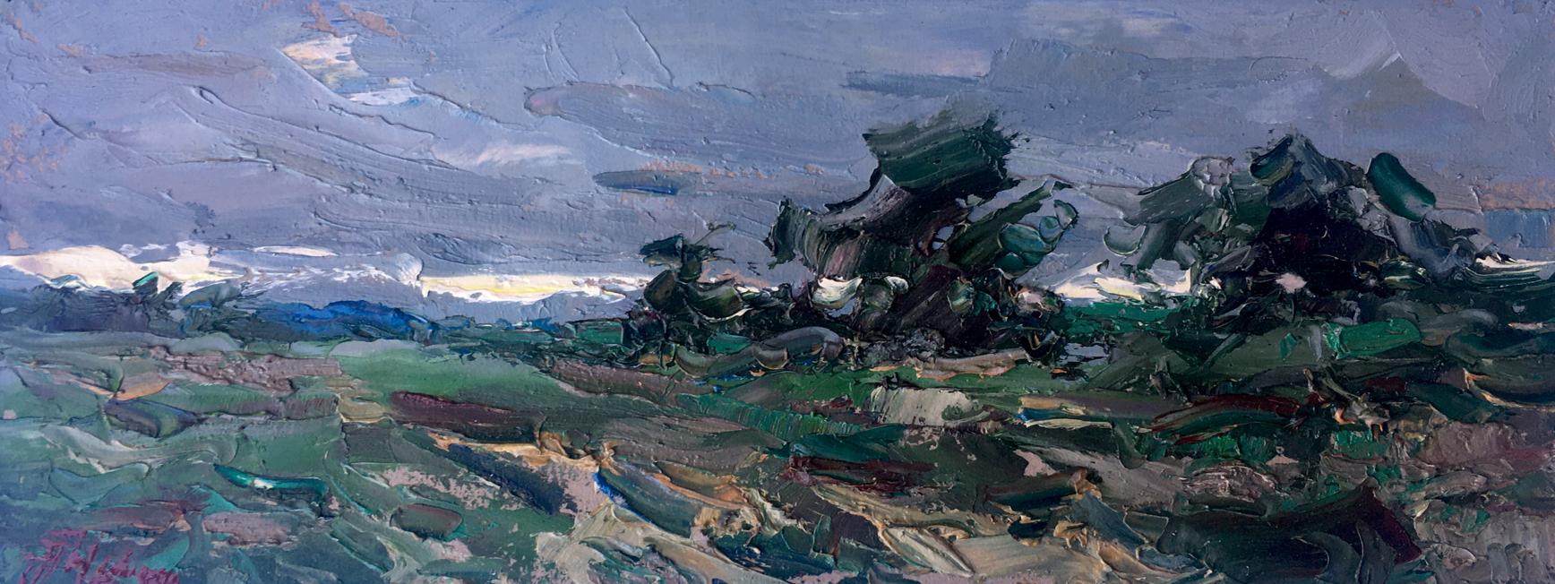 Oil painting Silver Evening Alexander Nikolaevich Cherednichenko