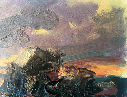 Oil painting Storm Sea