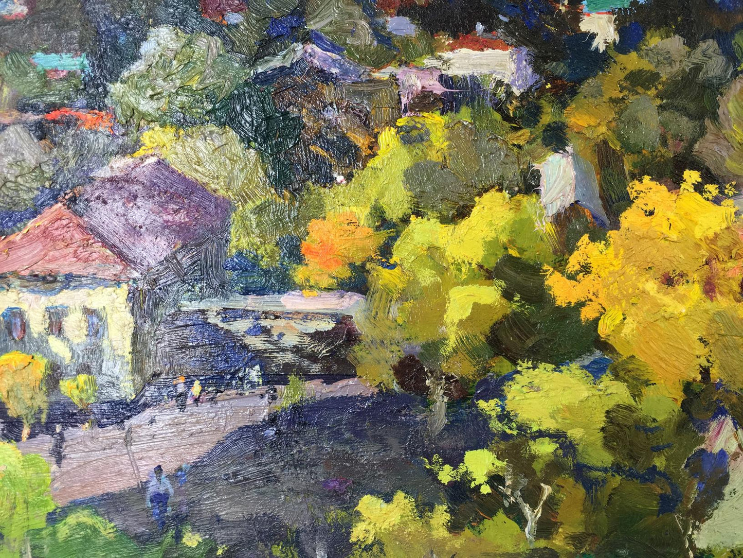 Oil painting Speech Port original picture painter