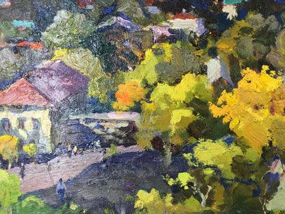 Oil painting Speech Port original picture painter